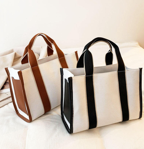 New Fashion <b>Large</b> Canvas Cotton Handbag, Women's Single Shoulder Crossbody <b>Bag</b>, Customized Printed Logo Shopping <b>Bag</b> - Product Image 2