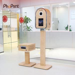 Machine en bois de cabine de <span class=keywords><strong>photo</strong></span> de Dslr Ipad Ipad de conception classique avec la lumière instantanée - Product Image 1