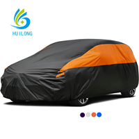 HUILONG Housse de Voiture Universelle Design Sportif Extérieur Matière Polyester Imperméable Protection UV 90% Couverture Complète Personnalisable