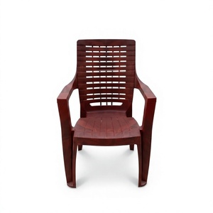 Modern Portable <b>Stackable</b> Plastic Manual Armless Cross Back <b>Dining</b> <b>Chair</b> Red Color Home Office Bedroom Apartment Hotel Outdoor - Product Image 3