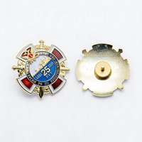 Badges d'honneur d'entreprise personnalisés en métal émaillé dur ou souple, de haute qualité, pour employés d'entreprise, avec logo sur mesure