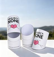 Emballage en tube de papier recyclable pour vêtements jetables, emballage en carton personnalisé avec logo pour t-shirts et chaussettes
