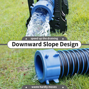 Kit d'extension de tuyau d'égout RV 10FT avec raccord pivotant tuyau d'égout de <span class=keywords><strong>camping</strong></span>-car pour caravanes remorques parcs de <span class=keywords><strong>camping</strong></span>, terrain de <span class=keywords><strong>camping</strong></span> - Product Image 4