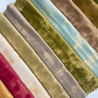 Tissu d'ameublement en velours 100% polyester, textile doux pour canapé, chaise, coussin, meubles de maison, fournisseur en gros