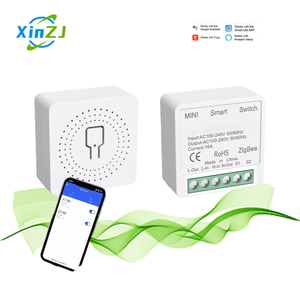 Xzj Mini Wifi thông minh chuyển đổi hẹn giờ 3 cách tiếp sức Google nhà/Alexa tương thích ABS EU/chúng tôi điều khiển từ xa cho cải thiện nhà 240V 16A - Product Image 1