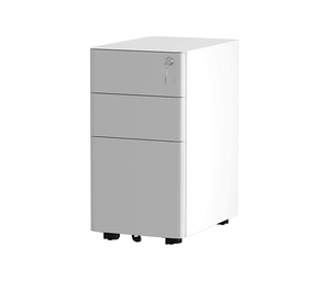 Armoires mobiles en acier à 3 tiroirs avec structure démontable et serrure, armoire de bureau multifonctionnelle - Product Image 2