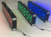 Jam Marathon Digital LED Luar Ruangan Besar 6 Inci 6 Digit Dua Sisi