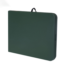 Table pliante d'extérieur en plastique durable de haute qualité, table pliante rectangulaire portable avec cadre métallique personnalisé