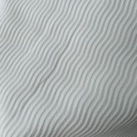 Tissu de base 100% polyester à rayures ondulées imprimées numériquement en 3D, grand jacquard élégant et résistant à l'abrasion