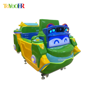 Macchina da gioco elettronica per bambini a gettoni, con auto a dondolo 3D in fibra di vetro per interni - Product Image 6