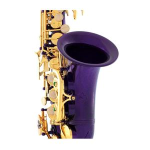 SEASOUND OEM Saxofón <span class=keywords><strong>soprano</strong></span> de alta calidad JYSS100DPPL Lacado de cuerpo púrpura con teclas de campana de curva baratas de tono BB - Product Image 5