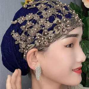 Nouveau Design <span class=keywords><strong>Femme</strong></span> Foulard Plissé Couleur Unie Casquette Hijab Musulman en Coton Froissé avec Motif Uni en Arc <span class=keywords><strong>Bonnet</strong></span> - Product Image 5