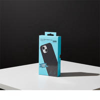 Étui de téléphone personnalisé avec logo, emballage de vente au détail, boîte à couvercle magnétique avec insert pour la coque arrière du téléphone portable