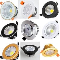 LED Dimmable Aluminium 5W 7W 12W 20W 30W Panneau d'éclairage COB encastré de haute qualité Spot de plafond pour éclairage intérieur