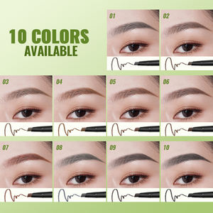 Conception imperméable élevée du <span class=keywords><strong>crayon</strong></span> à sourcils de colorant 2 In1 avec des ingrédients organiques de brosse - Product Image 6