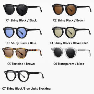 Lunettes de soleil personnalisées de haute qualité avec logo, lunettes de soleil rondes de luxe <span class=keywords><strong>Madoka</strong></span> pour hommes et femmes avec protection UV400 - Product Image 3