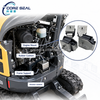 Support en caoutchouc pour fixation moteur pour Kubota, Yanmar, Takeuchi, Bobcat, mini-excavatrice, micro-pelle, pièces de tracteur