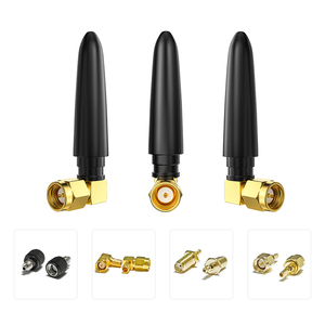 Antenne WiFi externe omnidirectionnelle 2,4 GHz 2dBi SMA mâle, boîtier en plastique noir 51 mm, antenne WiFi en caoutchouc - Product Image 1