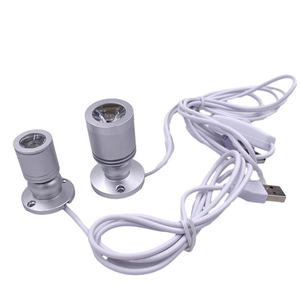 Mini <span class=keywords><strong>spot</strong></span> <span class=keywords><strong>LED</strong></span>, éclairage d'art, petit <span class=keywords><strong>spot</strong></span> d'accentuation pour peinture, images, plantes, bijoux, vitrine, présentoir de modèles, étagères - Product Image 2