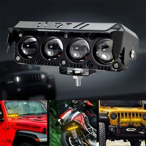 12V 24V Motorcycle LED Spotlight Strobe Flash Moto Headlight White Yellow Two Colors ATV 4X4 Off Road LED Fog <strong>Driving</strong> <strong>Lighting</strong> - Product Image 3
