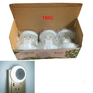 光センサー62 * 23mm 110-220V丸型壁プラグ廊下、寝室常夜灯