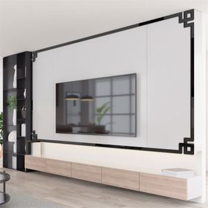 Acrylic 3D <b>Corner</b> Flower Mirror Wall Sticker for Living Room Ceiling <b>Cabinet</b> Diagonal Wall Decoration Waist Line Mirror Sticker - Product Image 5