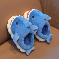 Nouveau automne et hiver mignon dessin animé enfants doux chaud anti-dérapant unisexe extérieur léger fourrure fourrure en peluche pantoufles