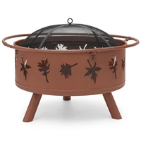 Ventes chaudes 2025, barbecue au feu de bois portable de haute qualité, fabriqué en usine, avec revêtement en poudre, avec fourche à feu pour se réchauffer