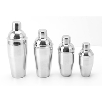 Vente en gros de shakers à cocktails en acier inoxydable de 250 ml, 350 ml, 550 ml, 750 ml pour la préparation de boissons mélangées, de margaritas, d'alcool et de liqueurs
