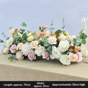 Flores Artificiales para Centro de Mesa, para Mesa de Comedor Larga, Reuniones de Negocios, Banquetes, Adornos Florales Decorativos para Escritorio - Product Image 5