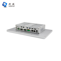 Panel PC Industrial de 13.3 Pulgadas con Pantalla Ancha 16:9, Sin Ventilador, J6412 N97 N305, 2 COM, LAN Dual, WiFi, 4G, Win11, Linux, VESA, Computadora Integrada