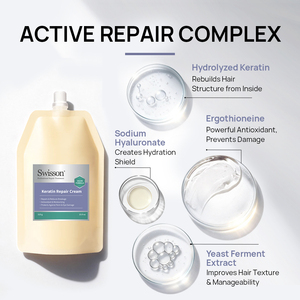 Crème réparatrice à la kératine en gros, après-shampoing nourrissant pour <span class=keywords><strong>cheveux</strong></span> abîmés, traitement professionnel en salon, marque privée - Product Image 5