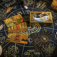 Jeu de tarot classique Rider-Waite holographique, adapté aux débutants, en plastique PET imperméable avec feuille d'or