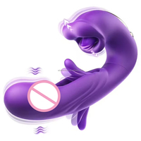 3-in-1 Sex-Vibrator Dildo Realistischer Zungen-Leck- und Klatschvibrator Weibliche Masturbation Klitoris G-Punkt Vibratoren Sexspielzeug für Frauen