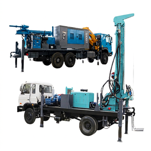 Foreuse hydraulique rotative robuste montée sur camion pour puits d'eau, profondeur 400m-600m - Product Image 1