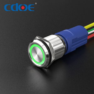 Китайский производитель, 22 мм Металлические переключатели Ss Push-переключатели 6 В 48 В мгновенные кнопки из нержавеющей стали для панели управления - Product Image 1