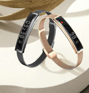 <span class=keywords><strong>Pulsera</strong></span> de Acero Inoxidable de Chile, Brazalete de Moda, Brazalete FI, Monitor de Sueño, Oxígeno en Sangre, Resistente al Agua - Product Image 6