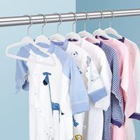 Cintres pour garde-robe pour enfants peu encombrants Cintres pour bébé en velours antidérapant avec design flexible pour pantalon de placard