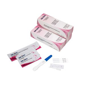 Kit de <span class=keywords><strong>test</strong></span> de grossesse urinaire Sejoy OEM/ODM, temps de mesure de 3 à 5 minutes, vente en gros - Product Image 4