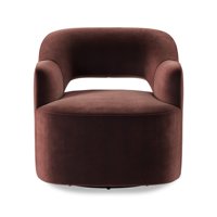Fauteuil pivotant en velours de luxe, fauteuil design moderne pour salon, canapés et chaises d'hôtel