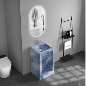 Venta al por mayor diseño moderno estilo simple estilo de lujo <span class=keywords><strong>losa</strong></span> de roca baño lavabo de mármol - Product Image 6