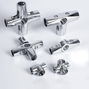 Gran oferta, Conector de tubo redondo de acero inoxidable duradero de 4 vías de alta calidad - Product Image 1