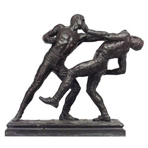 ขายส่งเรซินโบราณที่กำหนดเองมวยไทยที่ทำด้วยมือวินเทจมวยรูปแกะสลัก - Product Image 4