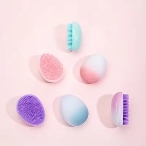 Peigne à cheveux en plastique, brosse à cheveux douce pour le <span class=keywords><strong>shampoing</strong></span>, masseur de cuir chevelu en silicone, peigne à <span class=keywords><strong>shampoing</strong></span> pour la tête - Product Image 1