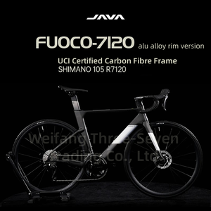 Vélo de route JAVA FUOCO TOP 24 vitesses, cadre en fibre de carbone, groupe R7120, freins à disque hydrauliques 105, course cycliste <span class=keywords><strong>UCI</strong></span> - Product Image 4