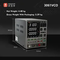 Alimentation USB Type-C à charge rapide YCS 3061VCO, réglable 30V 6A, avec OCP et bouton d'encodage pour préréglage du courant de sortie 30V pour téléphones mobiles