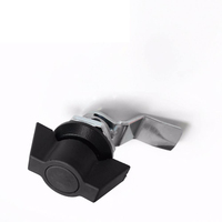 Serrure à came électronique réglable MS748 à quart de tour avec finition zinguée, 2 clés, entraxe 60 mm pour armoires