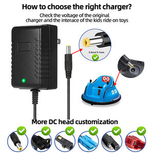 Personnalisation d'usine nous 12 v 1A 12W chargeur de batterie pour enfants chargeur de voiture électrique chargeur 12 volts pour enfants monter sur les jouets de voiture - Product Image 2