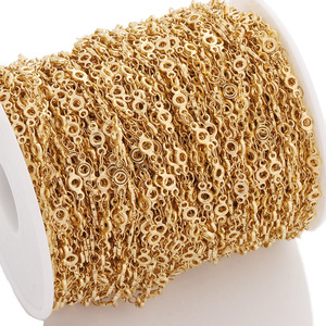 Thép Không Gỉ 18K Vàng Mạ 4Mm Rộng Vòng Hollow Chuỗi Titan Chuỗi Thép Cho Phụ Nữ Tự Làm Của Phụ Kiện Đồ Trang Sức - Product Image 4