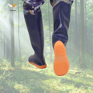 Bottes <span class=keywords><strong>de</strong></span> pêche camouflage bleu pour l'extérieur, pantalon <span class=keywords><strong>de</strong></span> pataugeoire, chaussures antidérapantes imperméables pour aventure <span class=keywords><strong>de</strong></span> la brousse, bottes <span class=keywords><strong>de</strong></span> chasse imperméables - Product Image 2